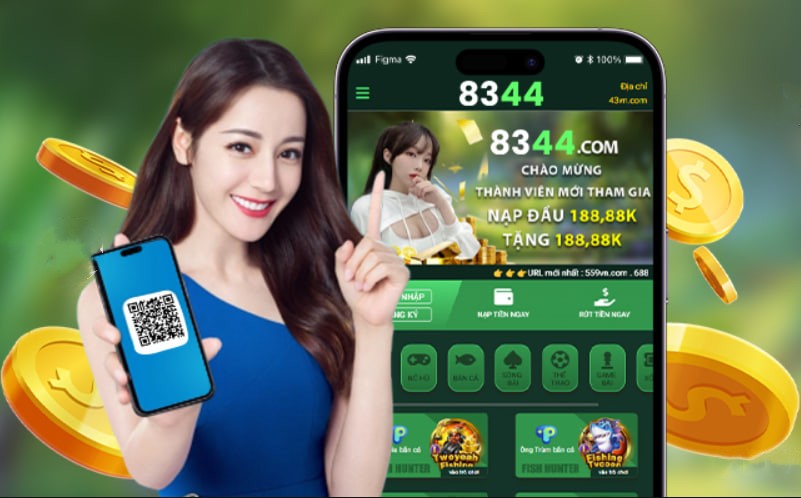 Hình ảnh quảng cáo của hm88 hiển thị nền tảng và các lợi ích