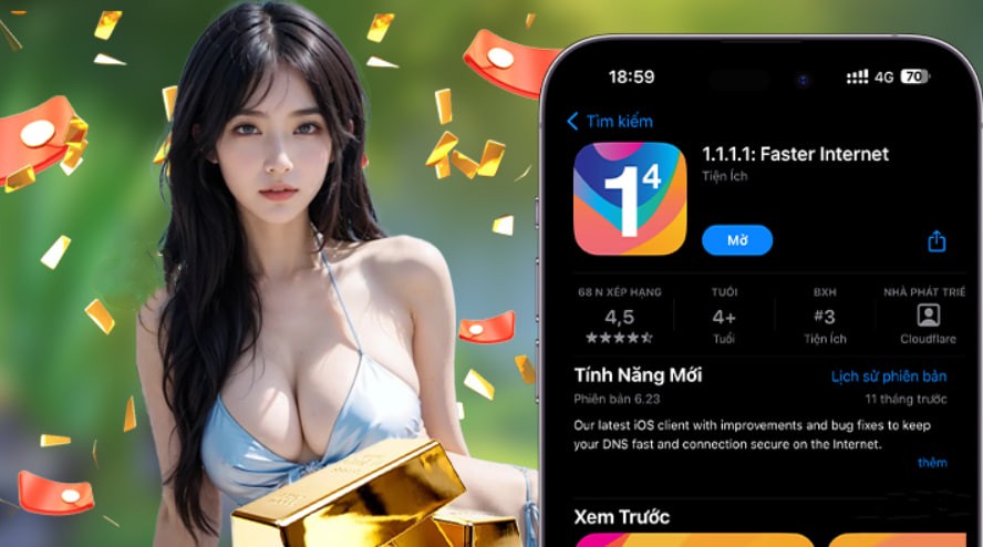 Hình ảnh quảng cáo của hm88 hiển thị nền tảng và các lợi ích